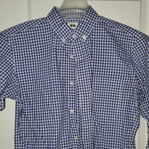 Uniqlo Blue-White Check Pattern Shirt